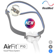 AirFit™ P10 Nasal Pillow Mask With Adjustable Headgear