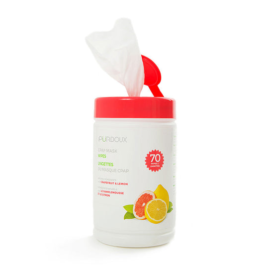 PÜRDOUX™ CPAP Mask Wipes With Citrus Scent